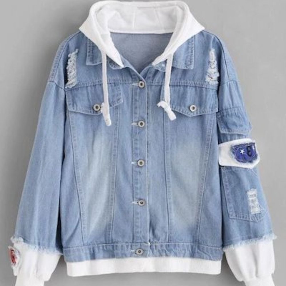 demin hoodie